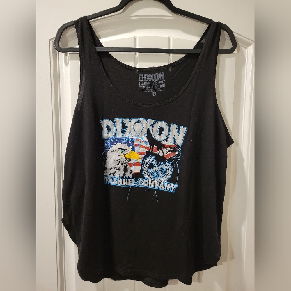 DIXXON Black and Blue Graphic Tank